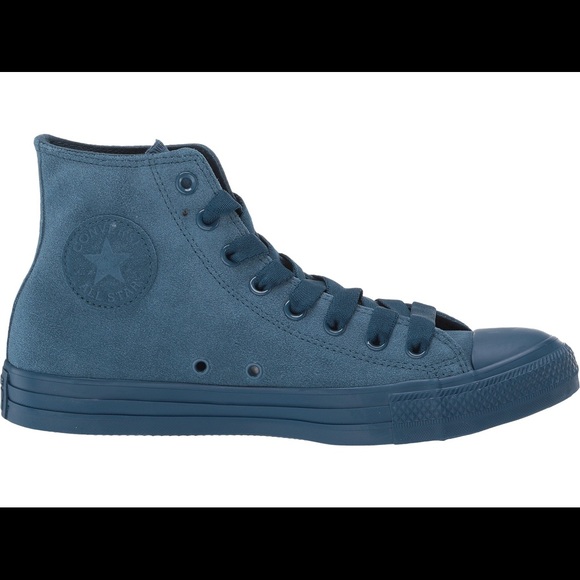Converse Chuck Taylor All Star Hi Suede - Blue Fir - Picture 2 of 8